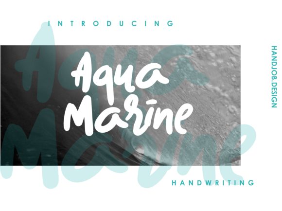 Aqua Marine: A Playful Script Font for Creative Branding