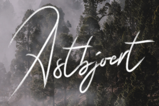 Astbjoert: The Rough Brush Font for Creative Printables and Handmade Projects