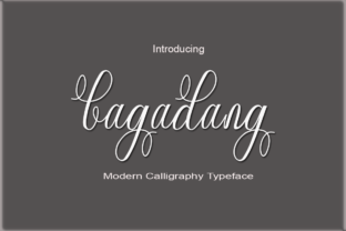Bagadang: A Script Handwritten Font for Creative Product Design