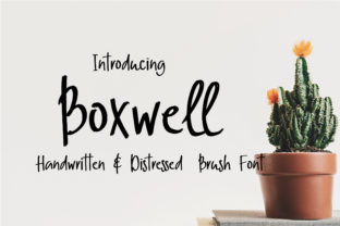 Boxwell: A Distressed Script Font for Natural Branding