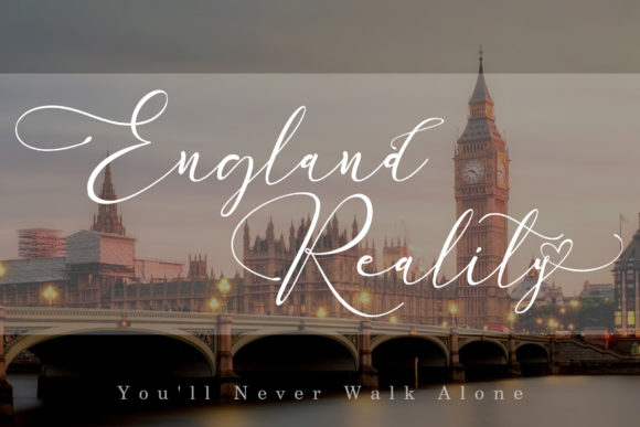 England Reality: A Script Font with Personality and Purpose