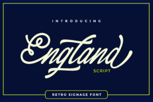 England Script for Dynamic Campaign Design and Brand Identity
