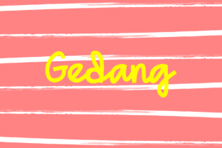 Gedang: A Playful Script Font for Creative Designers
