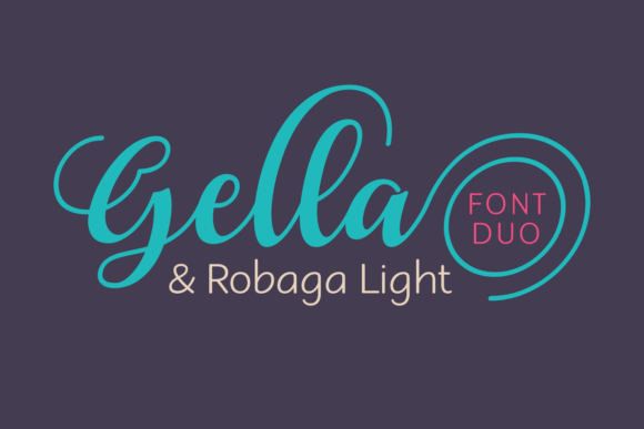 Gella Robaga Duo: The Script Handwritten Font for Dynamic Digital Campaigns