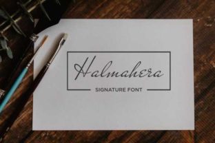 Halmahera: A Script Handwritten Font for Editorial Design and Branding
