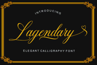 Lagendary: A Modern Calligraphy Font for Editorial Design