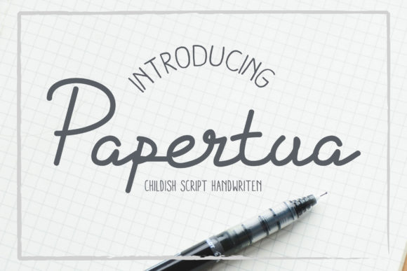 Papertua: A Script Handwritten Font for Elegant Web Design