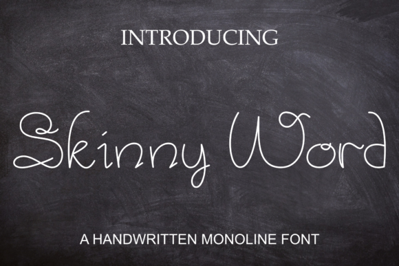Skiny Word: A Script Handwritten Font for Editorial Design and Branding