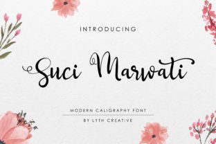 Suci Marwati: A Modern Calligraphy Font for Web Design and Branding