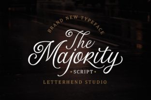The Majority: A Script Font for Romantic Campaigns