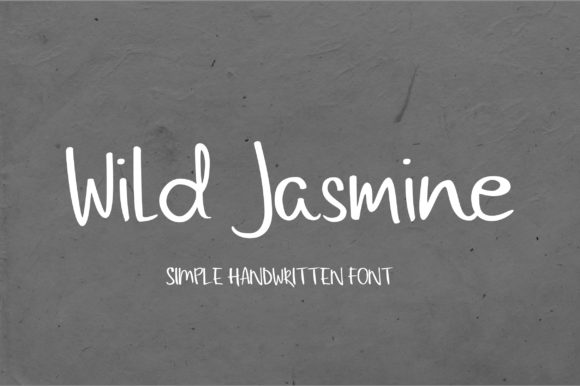 Wild Jasmine: A Script Handwritten Font for Creative Crafters