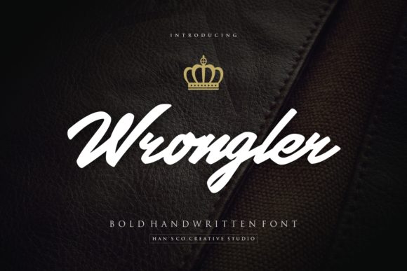 Wrongler: A Script Handwritten Font for Creative Editorial Design